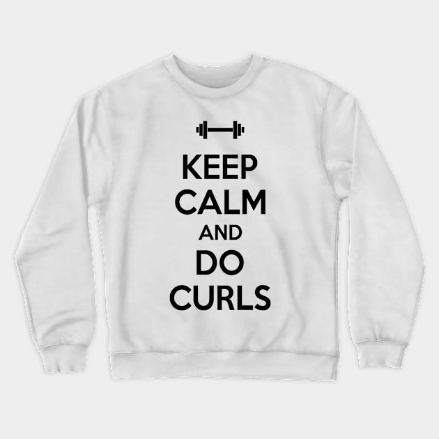 Keep calm and do curls Crewneck Sweatshirt by nektarinchen